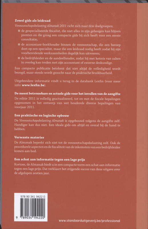 Achterkant van 2011