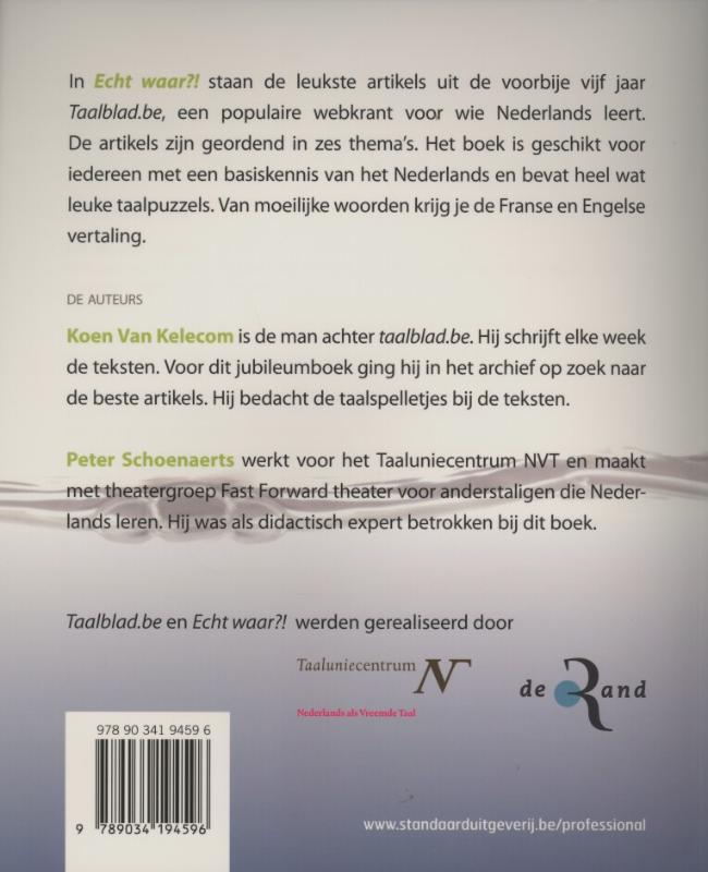Achterkant van Echt waar?!