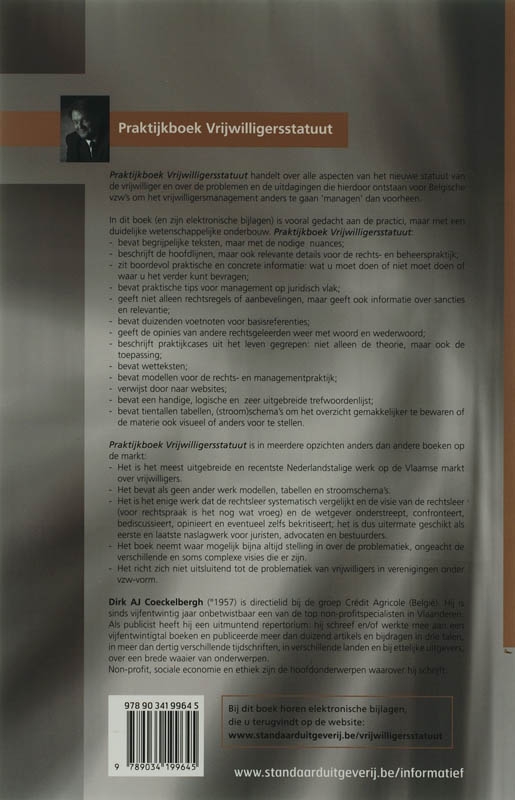 Achterkant van Praktijkboek Vrijwilligersstatuut
