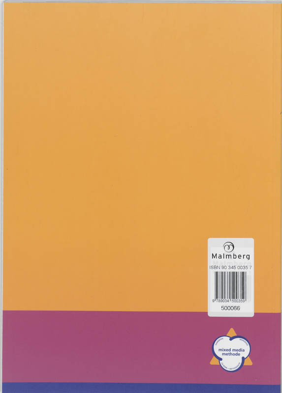 Achterkant van handboek