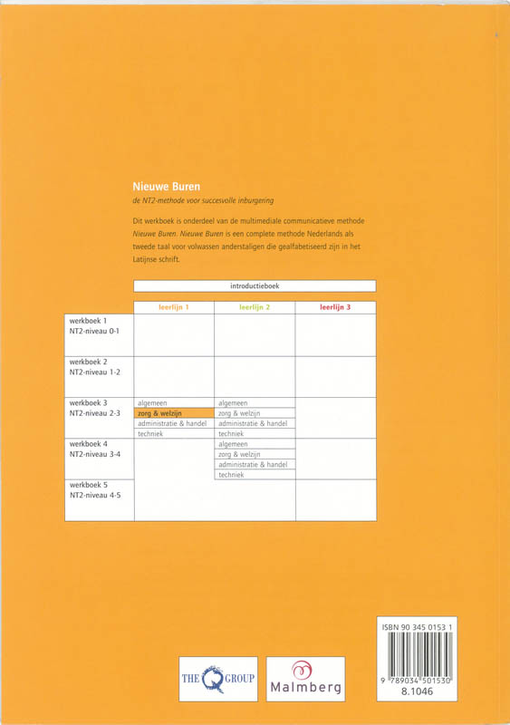 Achterkant van Werkboek 3 Zorg & Welzijn