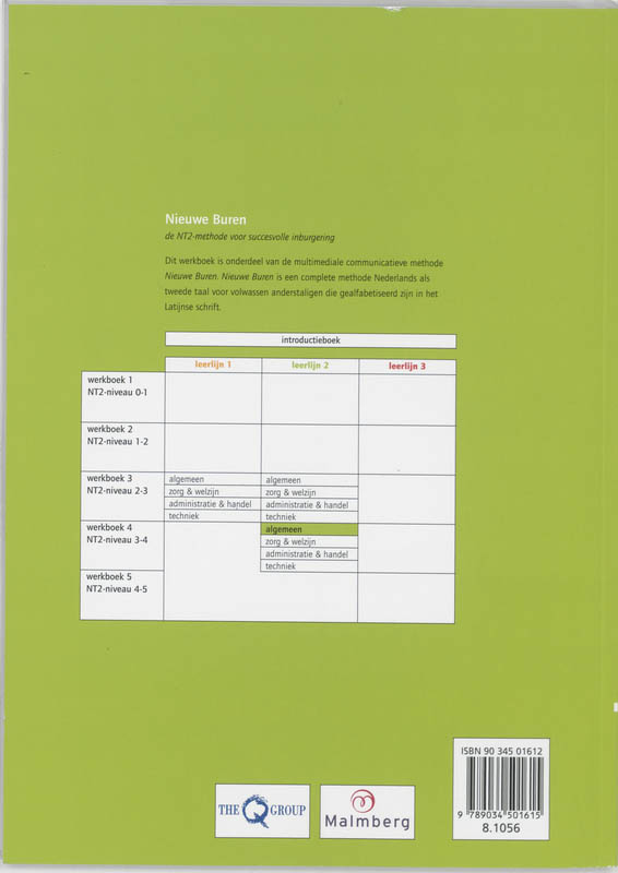 Achterkant van Werkboek 4 Algemeen