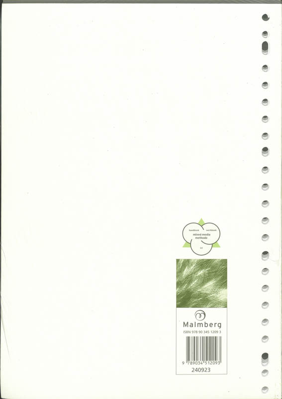 Achterkant van Werkboek