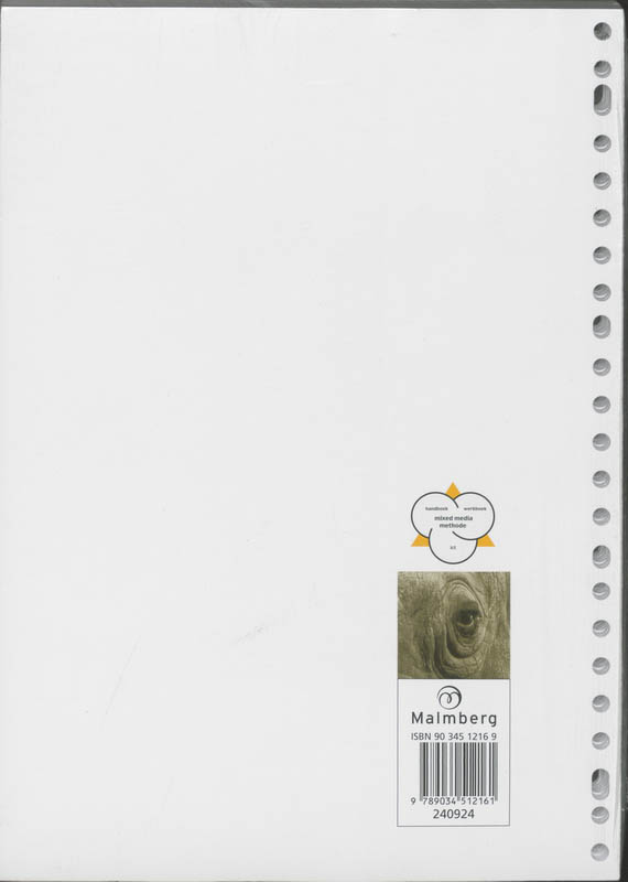 Achterkant van Werkboek