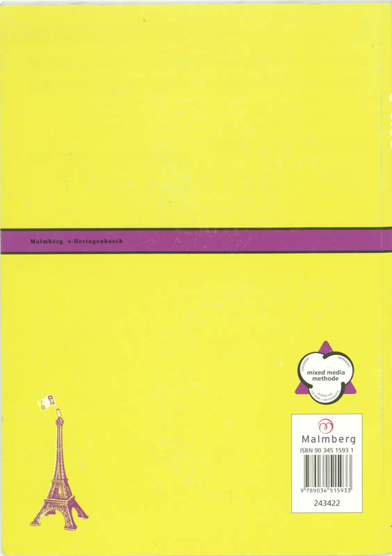 Achterkant van Cahier d'exercices