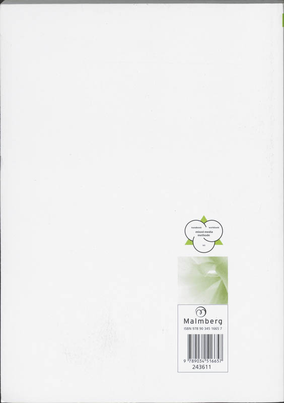 Achterkant van Werkboek