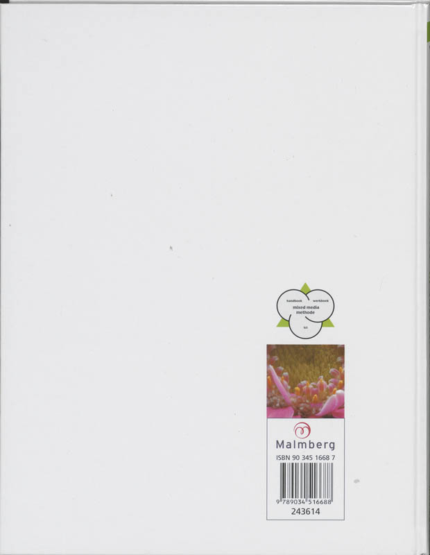 Achterkant van handboek