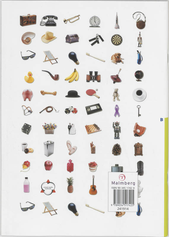Achterkant van Antwoordenboek B