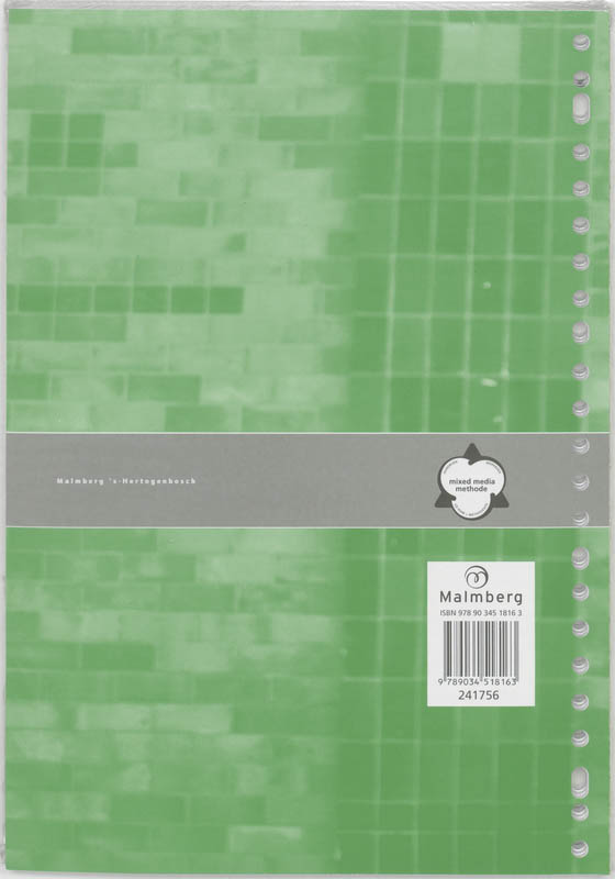 Achterkant van Werkboek