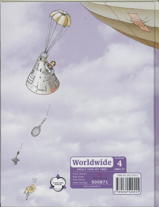 Achterkant van textbook