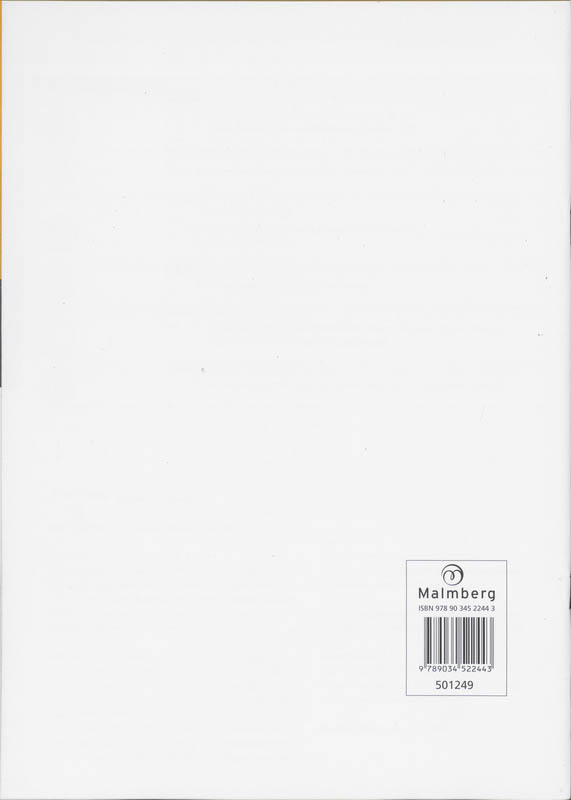 Achterkant van Werkboek