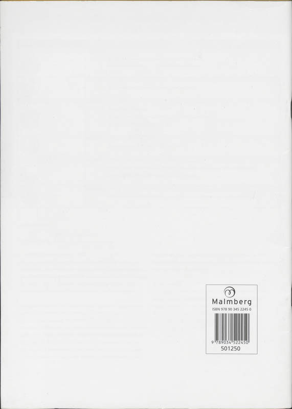 Achterkant van Werkboek