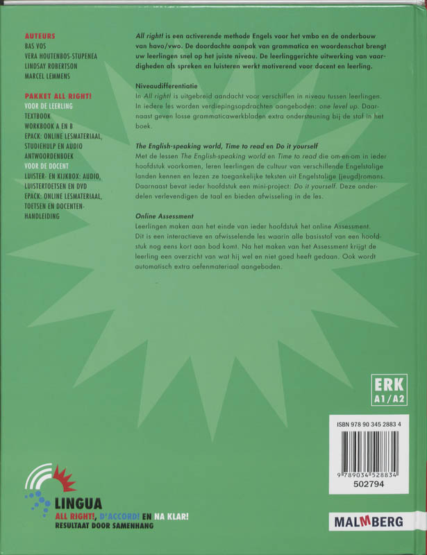 Achterkant van Textbook