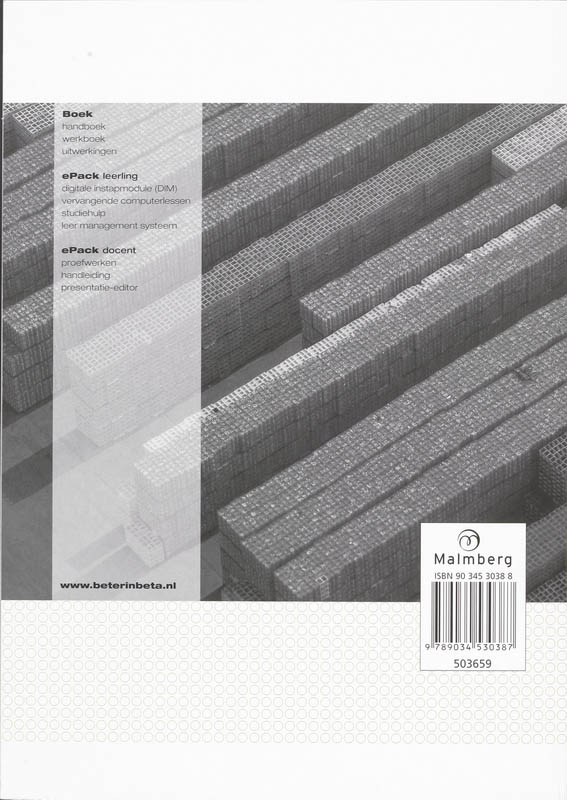 Achterkant van Werkboek A
