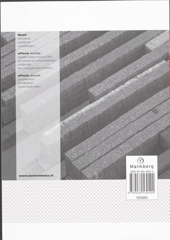 Achterkant van Werkboek A