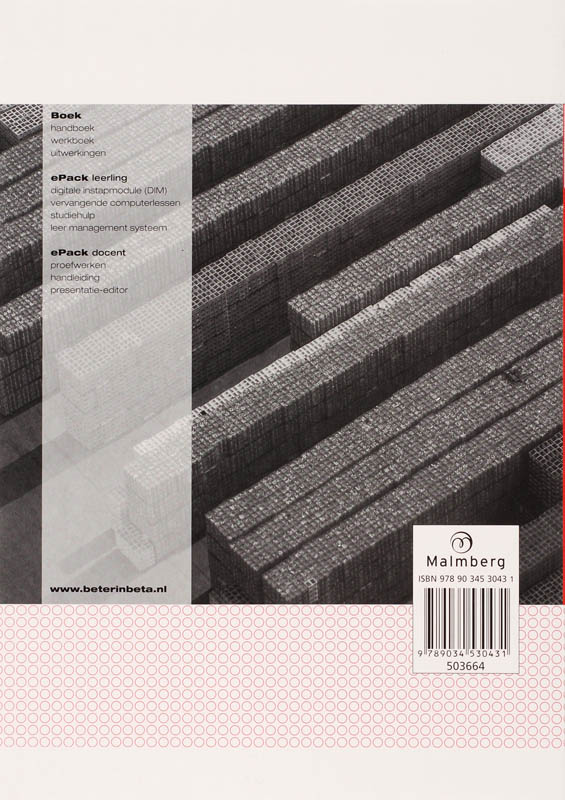 Achterkant van Werkboek B