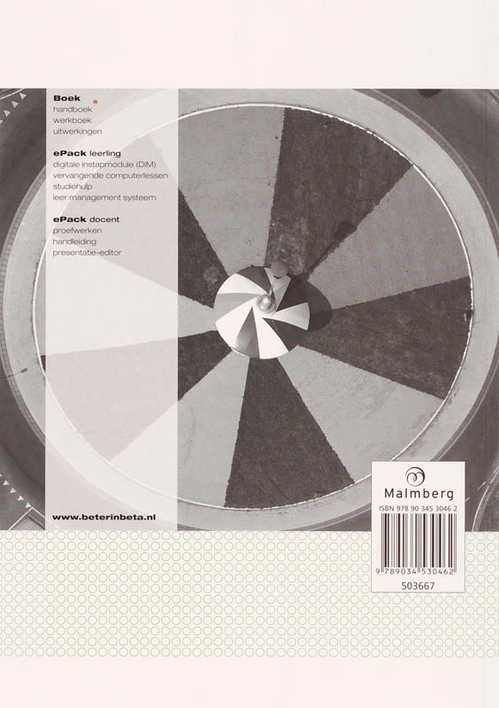 Achterkant van Werkboek A