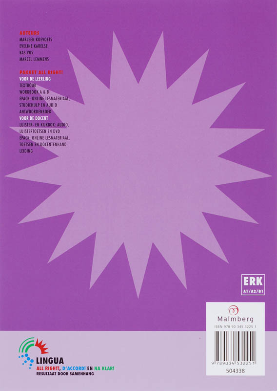 Achterkant van Werkboek