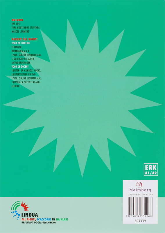 Achterkant van Werkboek