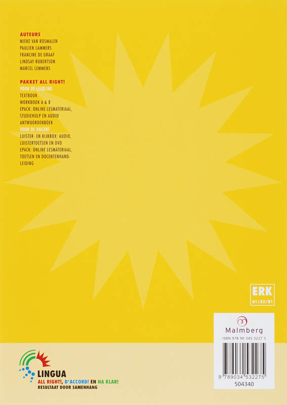 Achterkant van Werkboek