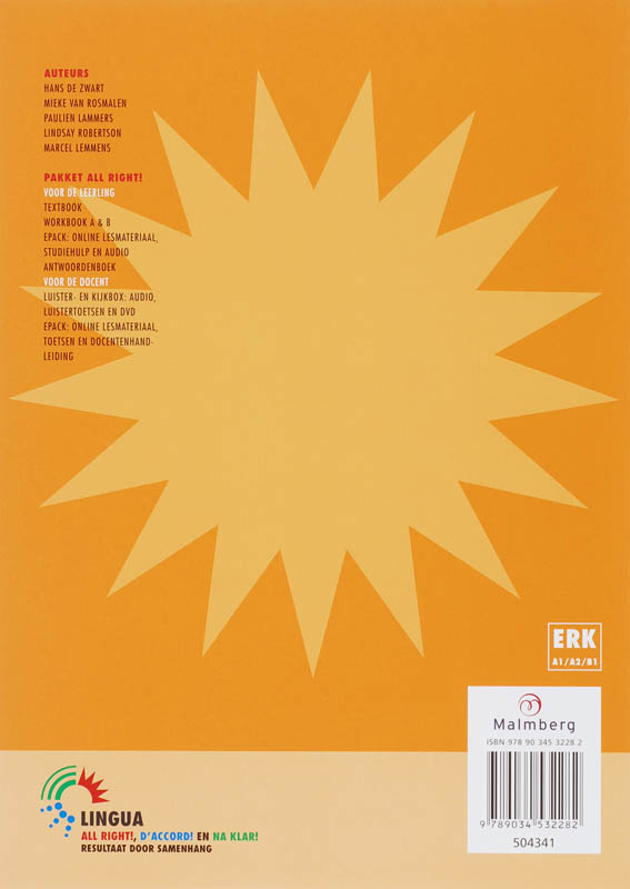 Achterkant van Werkboek