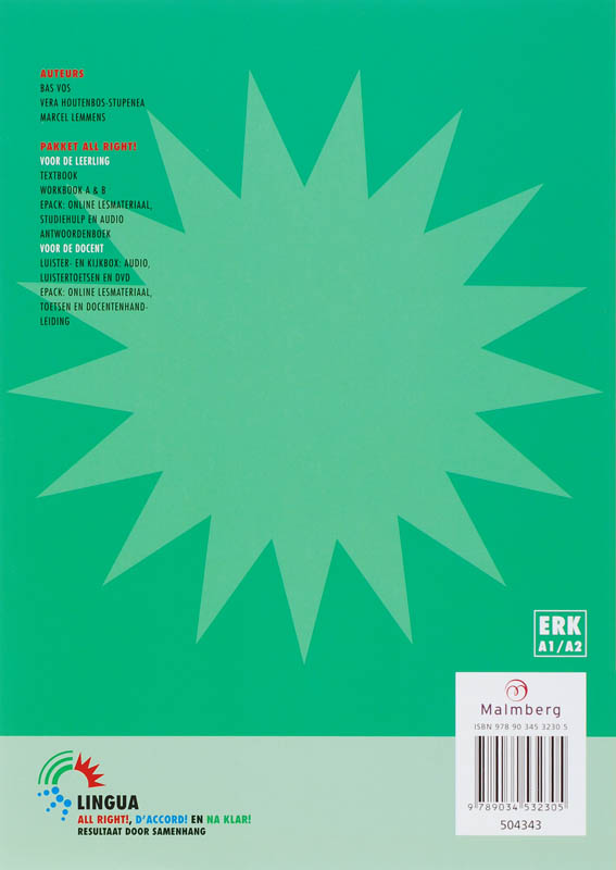 Achterkant van Werkboek