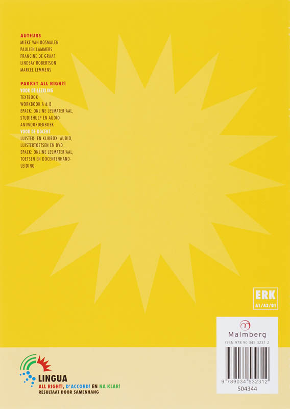 Achterkant van werkboek