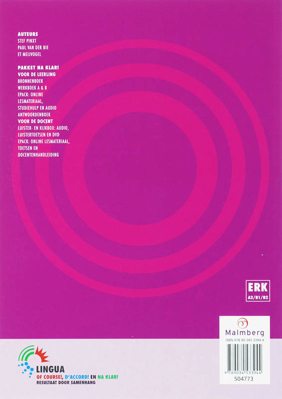 Achterkant van Werkboek
