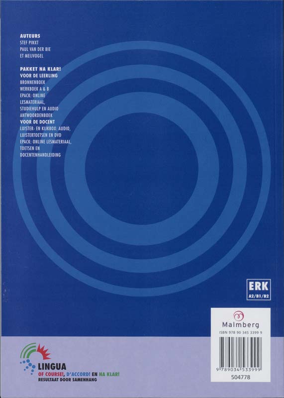 Achterkant van Werkboek