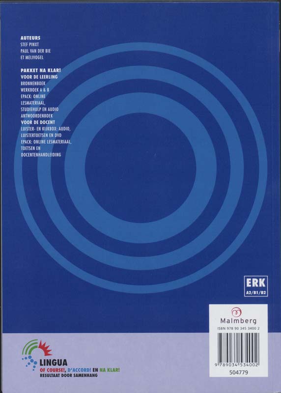 Achterkant van Werkboek
