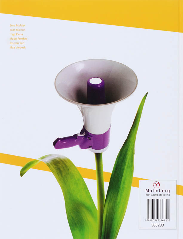 Achterkant van handboek