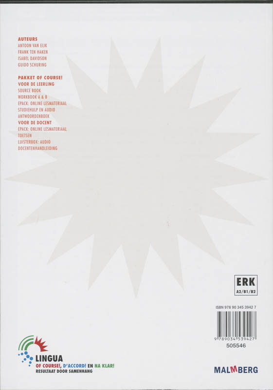 Achterkant van Antwoordenboek