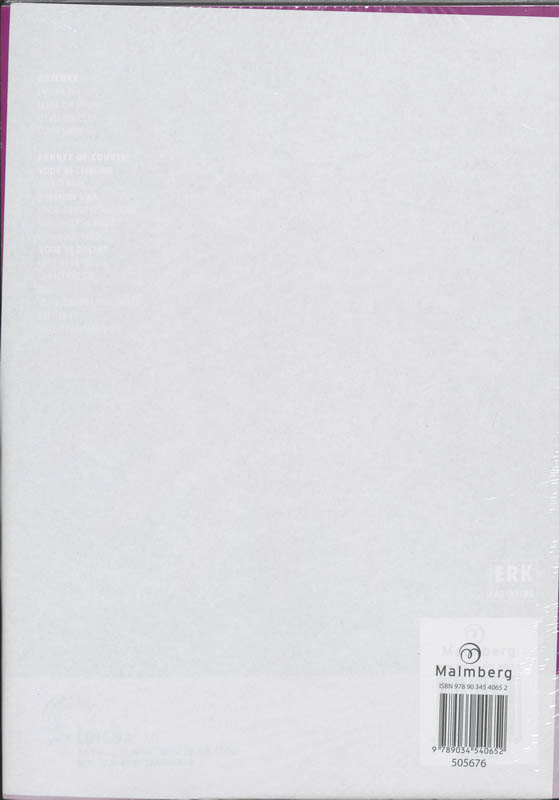 Achterkant van Werkboek A & B
