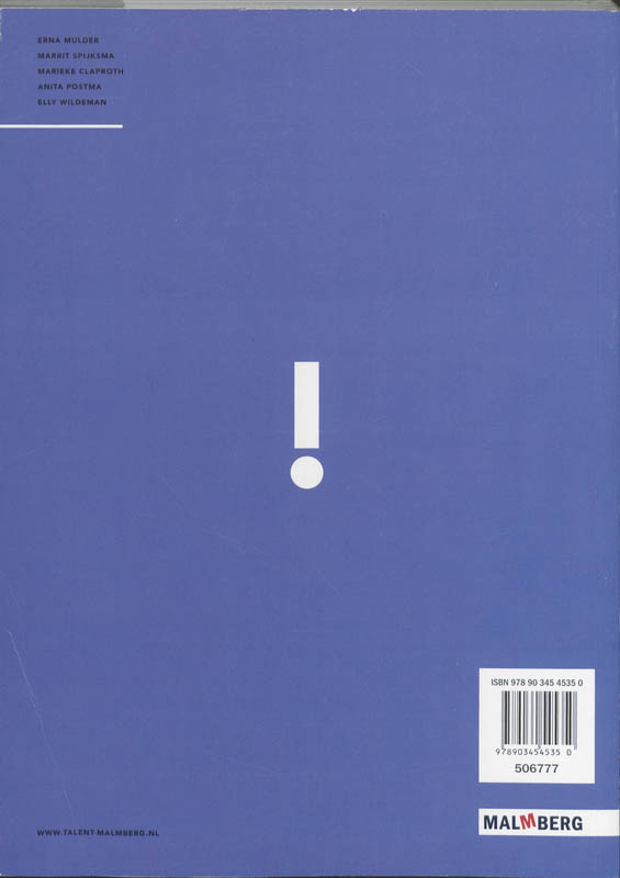 Achterkant van Antwoordenboek