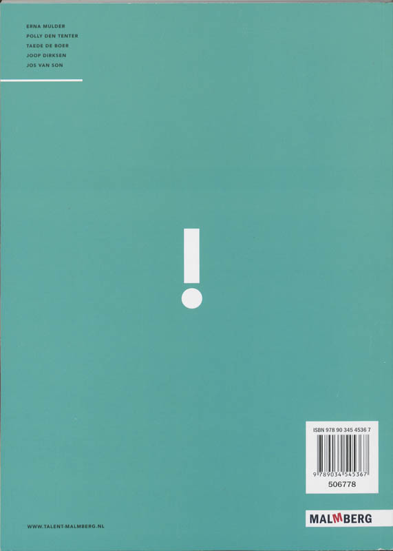 Achterkant van Antwoordenboek