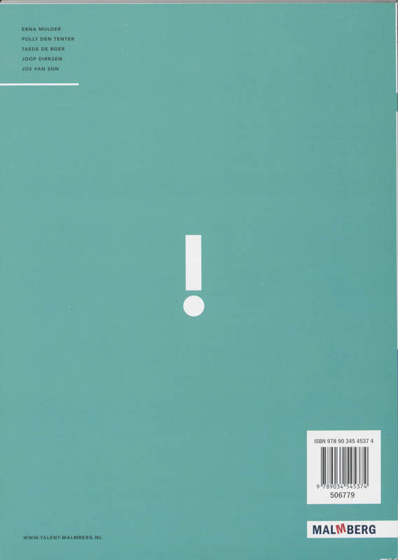 Achterkant van Antwoordenboek