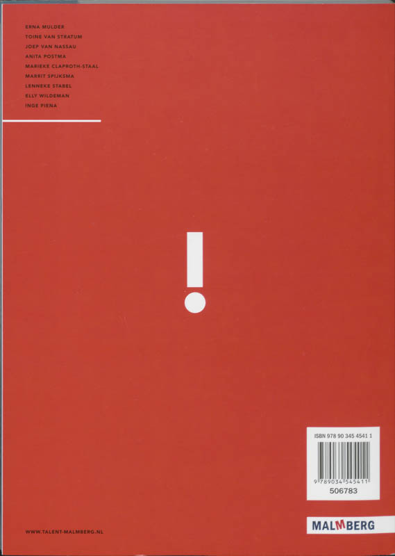 Achterkant van Differentiatieboek