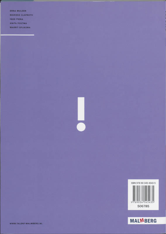 Achterkant van Differentiatieboek
