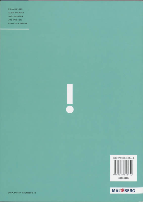 Achterkant van Differentiatieboek