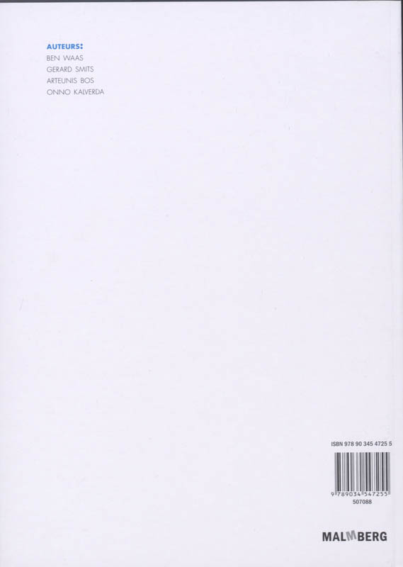Achterkant van Antwoordenboek