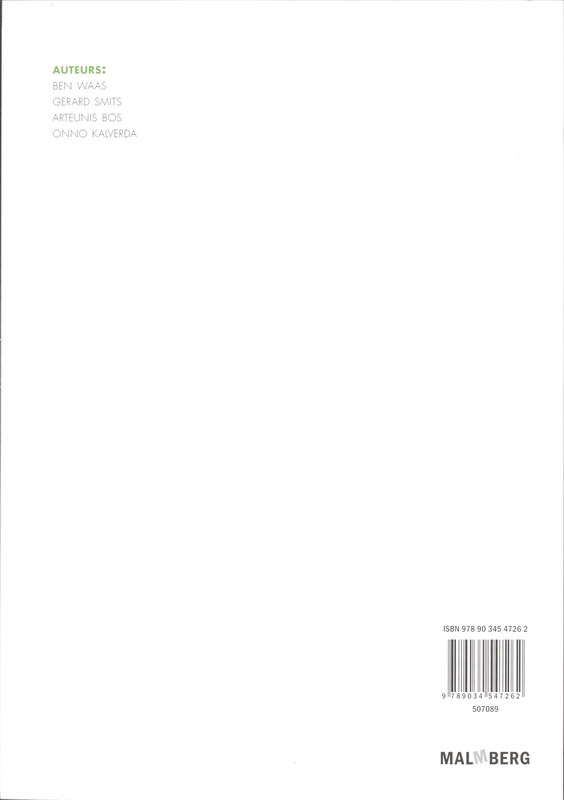 Achterkant van Antwoordenboek 1A