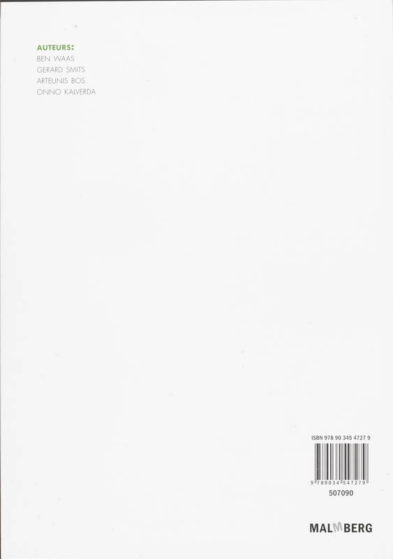 Achterkant van antwoordenboek