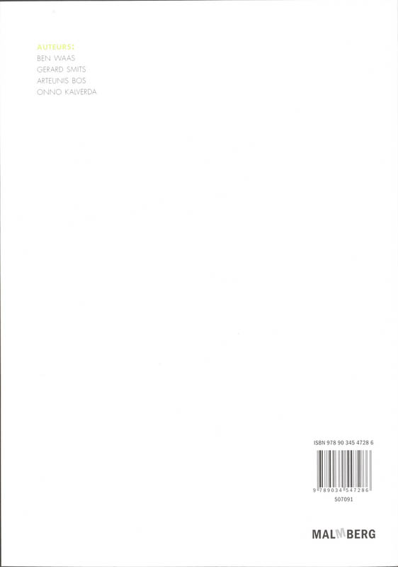 Achterkant van Antwoordenboek 1A