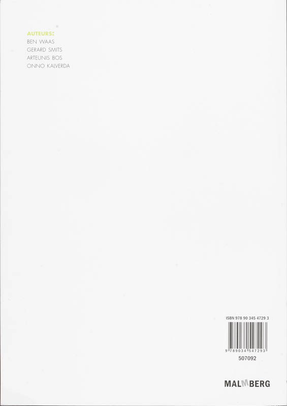 Achterkant van Antwoordenboek
