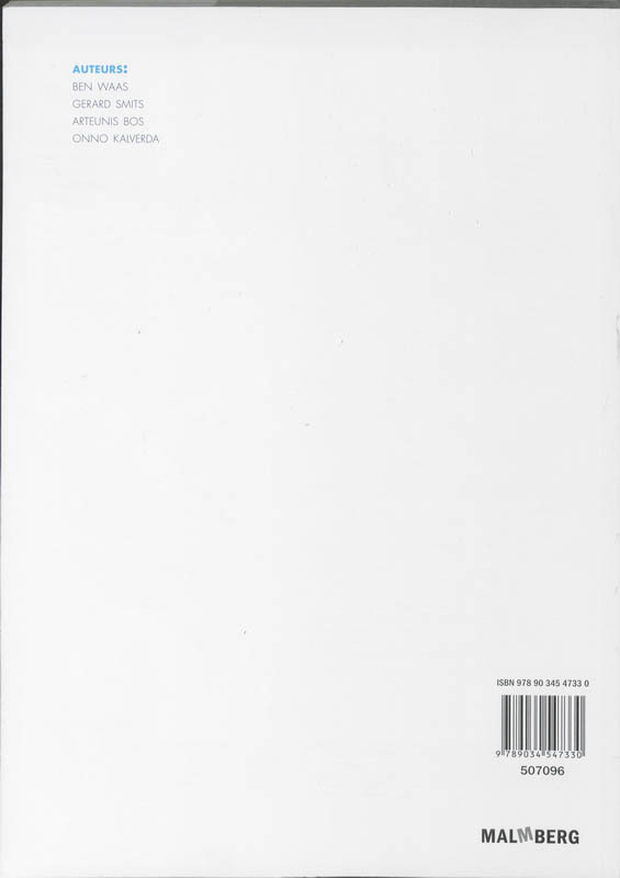 Achterkant van Antwoordenboek