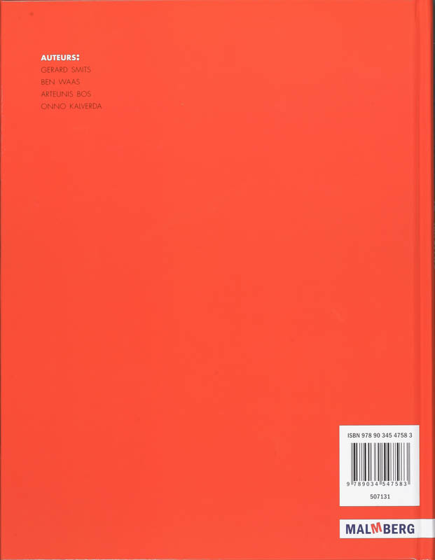 Achterkant van handboek