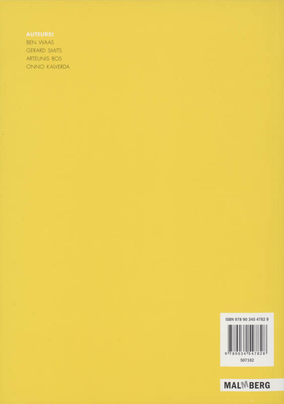 Achterkant van Werkboek