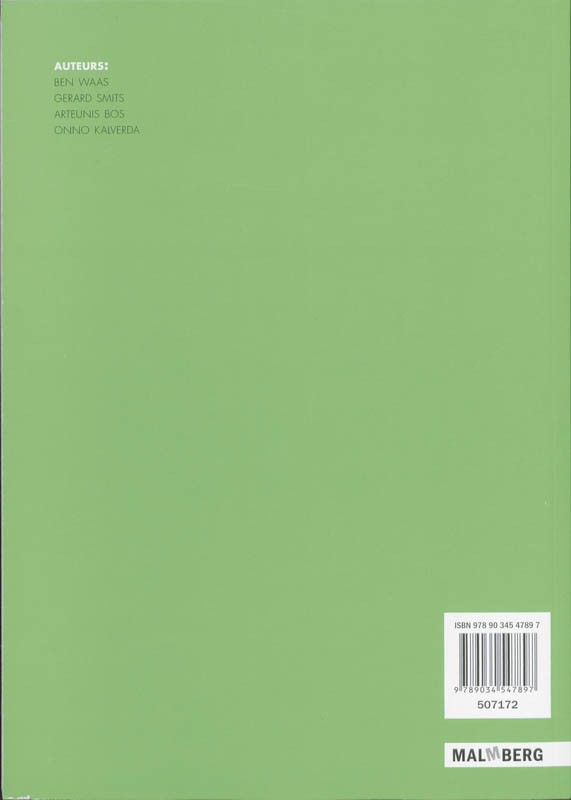 Achterkant van Werkboek