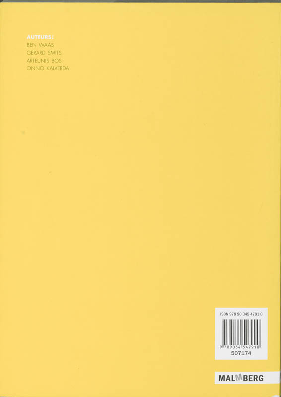 Achterkant van Werkboek