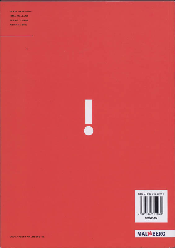 Achterkant van Tekstenboek